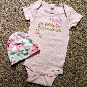 Onsie with matching hat from Gerber